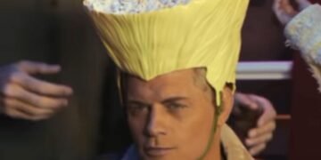 The Street Fighter Popcorn Bucket is Guiles Hair The Street Fighter Popcorn Bucket is Guiles Hair